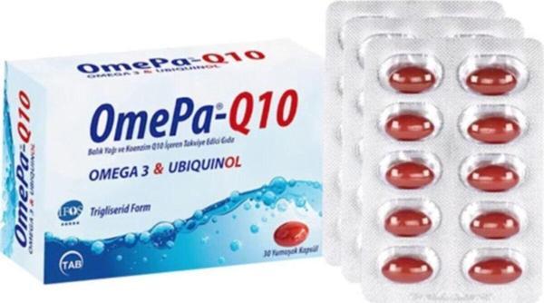Omepa Q10 Omega 3 Ubiquinol 30 Kapsül 3 Adet - Image 1