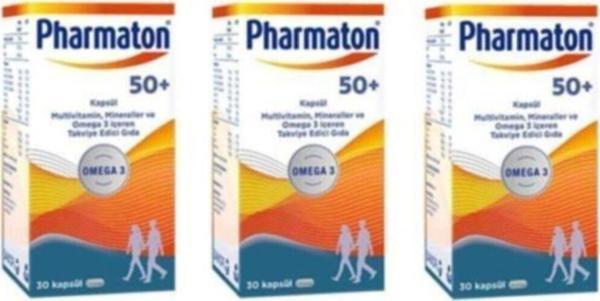 Pharmaton 50+ Plus 30 Kapsül 3'lü Paket - Image 1