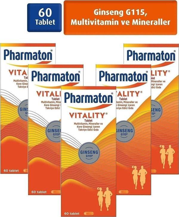 Pharmaton Vitality 60 Tablet 5 Adet - Image 1