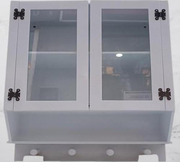 Hobi ADN 90351 Model Dekoratif Terek Ecza Dolap MDF Parlak Beyaz Lake El Yapım - Image 1