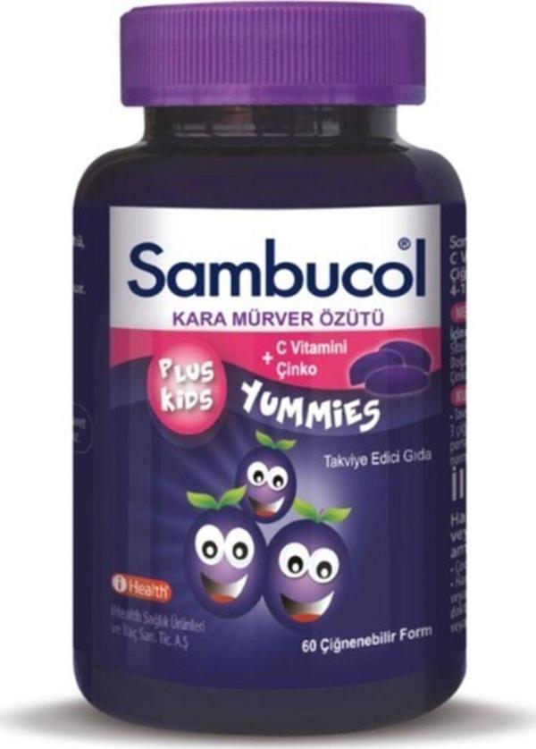 Sambucol Plus Kids Yummies 60 Çiğneme Tableti - Image 1