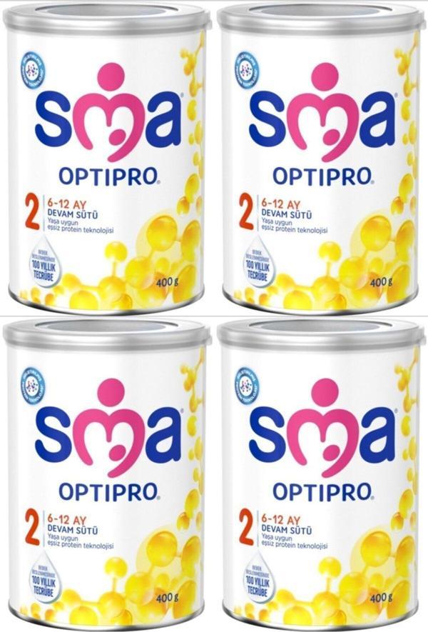 SMA Optipro 2 6-12 Ay Bebek Sütü 400 Gr 4 Adet - Image 1