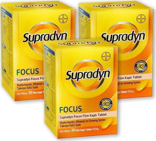 Supradyn Focus 30 Tablet 3 Adet - Image 1