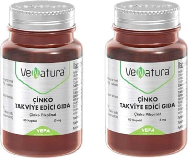 Venatura Çinko Pikolinat 15Mgr 60 Kapsül 2 Adet - Image 1