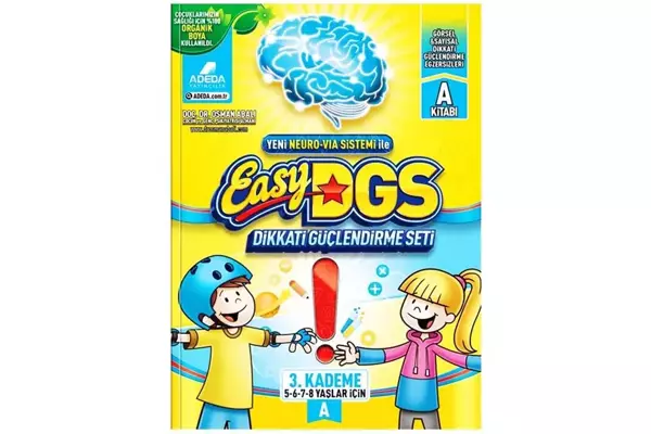 Easy DGS Dikkati Güçlendirme Seti 5-8 Yaş A - Adeda Yayıncılık - Image 1