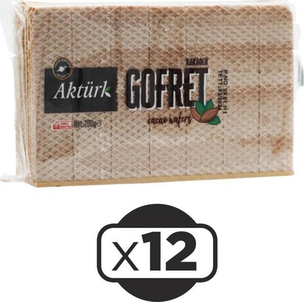 Aktürk Gofret Kakaolu 200 gr 12 li - Image 1