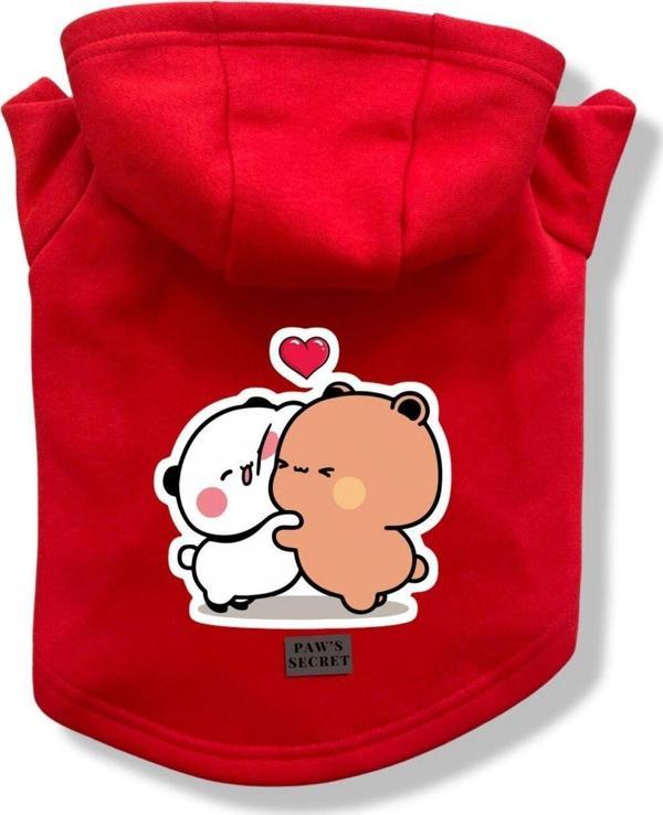 Paws Secret Köpek Kıyafeti Köpek Sweatshirt Hoodie Köpek Ürünleri Kedi Kıyafeti - Dudu ve Bubu XL - Image 1