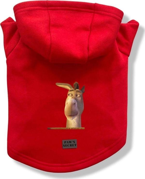 Paws Secret Köpek Kıyafeti Köpek Sweatshirt Hoodie Köpek Ürünleri Kedi Kıyafeti - Eşek L - Image 1