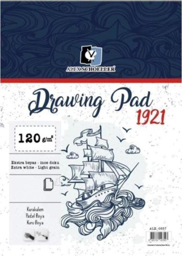 Alex Schoeller Alex Scheoller Drawing Pad 120gr A5 - 50 Yaprak - Image 1