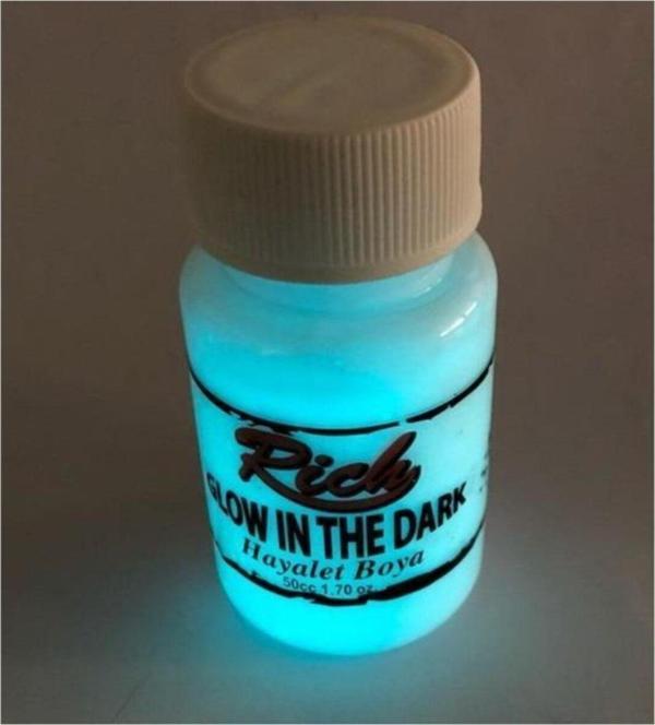 Rich Karanlıkta Parlayan (GLOW İN THE DARK) Hayalet Boya Natural Turkuaz - Image 1