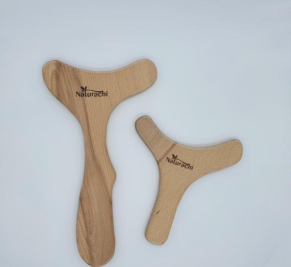 Ahşap Graston Madero Terapi ve Selülit 2'li Masaj Aleti Model 5 - Image 1
