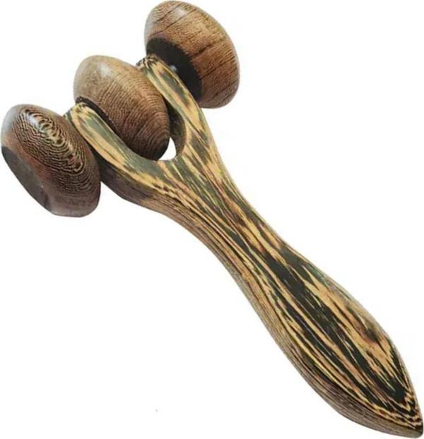 Madero Terapi & Selülit Ahşap Yüz Masaj Rulosu Model 1 - Image 1