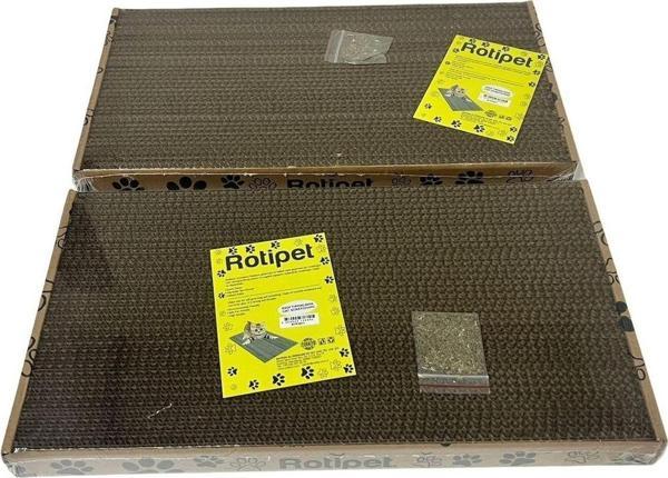 Rotipet Karton Kedi Tırmalama 2'Li Paket Karton - Image 1