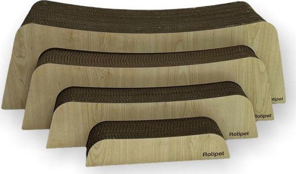 Rotipet Karton Kedi Tırmalama 83X26X23 Ahşap - Image 1