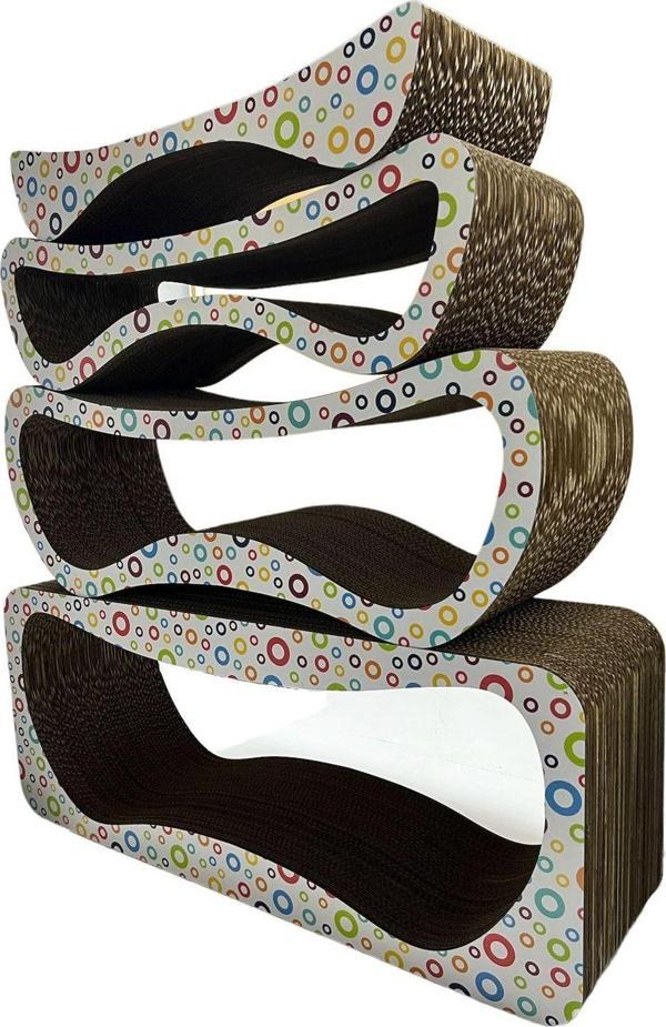 Rotipet Karton Kedi Tırmalama 83X34X24 Karton - Image 1