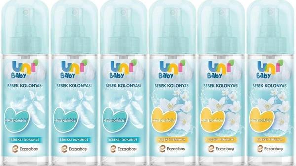Uni Baby Bebek Kolonyası Bebeksi Kokular 3'lü + Çiçeksi Kokular 3'lü - Image 1