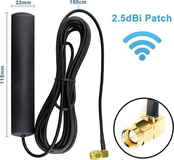 2.5dBi Patch Anten 1.5 Metre Sma Erkek  433Mhz 50ohm Anten Gsm Gprs Wifi RF Sinyal Kuvvetlendirici 3M - Image 1
