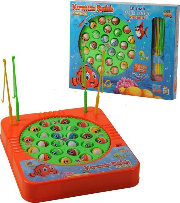 Pilli, Müzikli Balık Yakalama Oyunu 24 Balık 4 Oltalı - Orta Boy - Image 1