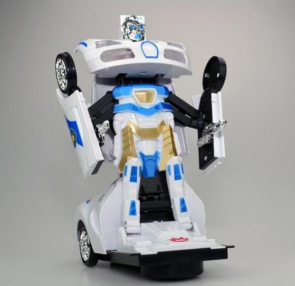 Transformers-Robota Dönüşen Işıklı, Sesli, Sensörlü Polis Arabası - Image 1