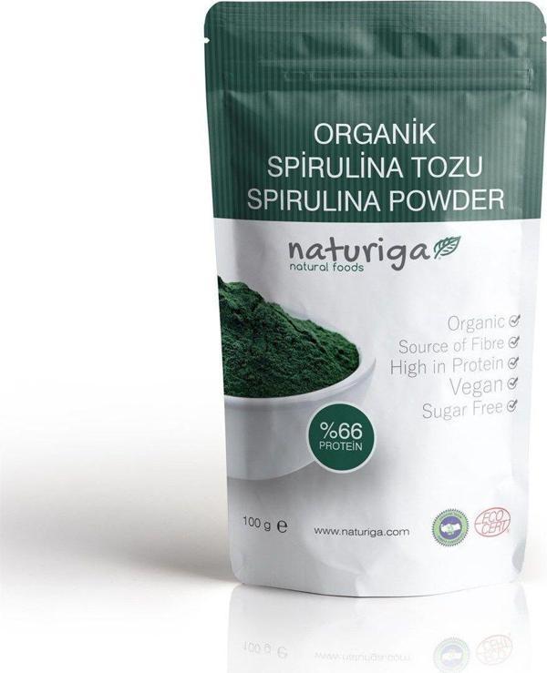 Naturiga Organik Spirulina Tozu 100Gr - Image 1