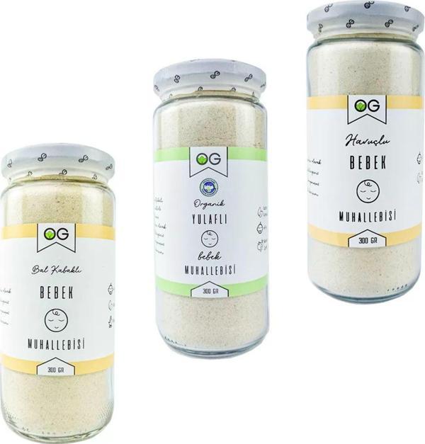 OG Natural Bebek Muhallebi Seti +6 Ay ( Yulaflı, Havuçlu, Bal Kabaklı) - Image 1
