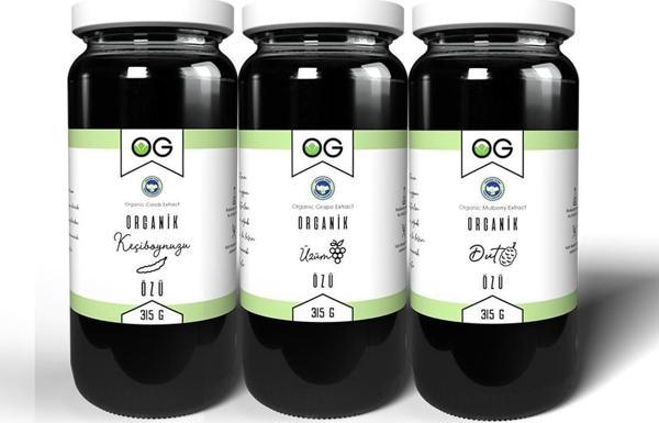 Organik Sertifikalı Özler Seti 315 gr - Keciboynuzu,Dut,Üzüm - Image 1