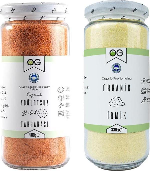OG Natural Organik Yoğurtsuz Bebek Tarhanası Ve Organik İrmik +6 Ay - Image 1