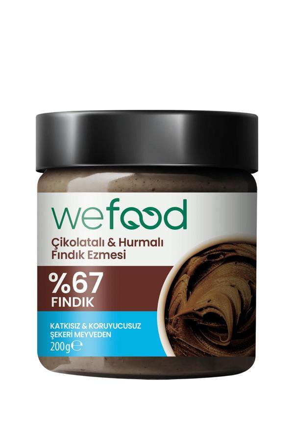 Wefood Çikolatalı Hurmalı Fındık Ezmesi (Katkısız) 200 gr - Image 1