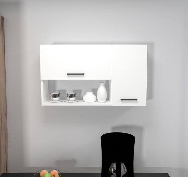 Arnetti Akasya Mutfak Dolabı Banyo Dolabı Çok Amaçlı Dolap, Beyaz - Akasya - Image 1
