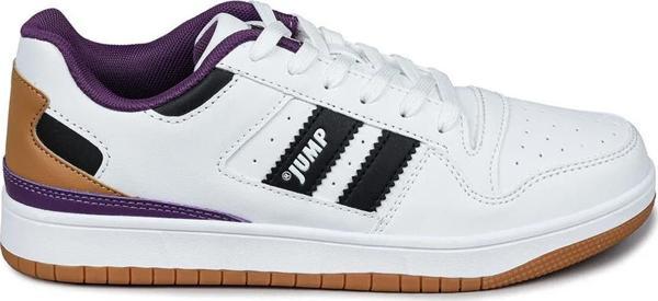 Jump 28505 Spor Ayakkabı Beyaz-Siyah-Mor - Image 1