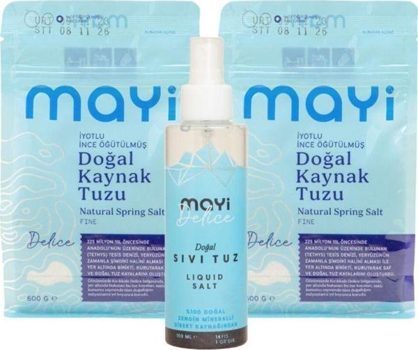 Mayi Tuz 2'Li 600 Gr Ince Öğütülmüş Tuz Paketi - Image 1