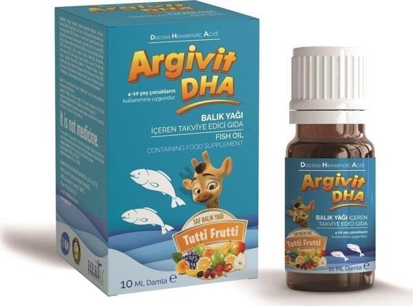 Argivit Dha, Balık Yağı Içeren Sıvı Takviye Edici Gıda 10 Ml - Image 1