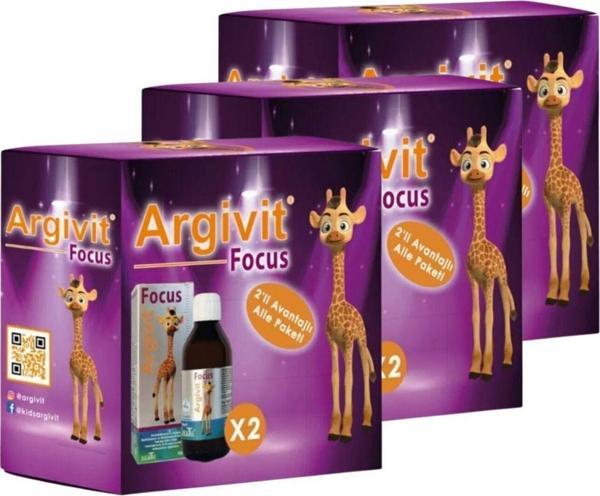 Argivit Focus Şurup 2'Li Aile Paketi 3 Adet 150 Ml - Image 1
