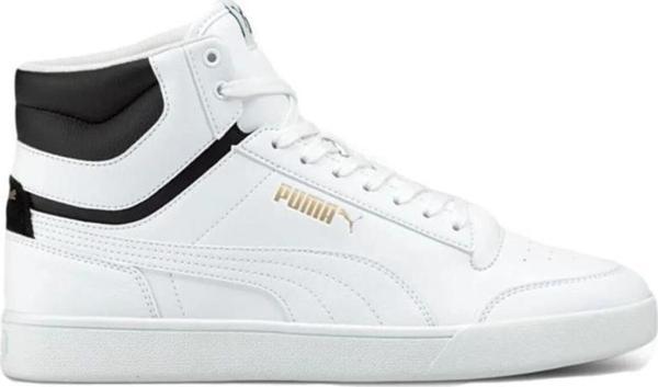 Puma 380748 Shuffle Mıd Spor Ayakkabı Beyaz-Siyah - Image 1