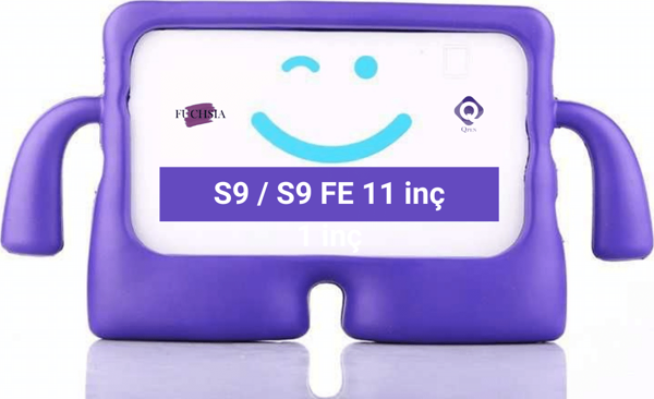 Galaxy Tab S9 / S9 FE 11 inç Uyumlu Fuchsia iBuy Standlı Çocuk Tablet Kılıfı X510 - X710 - X716 - X718 - Image 1