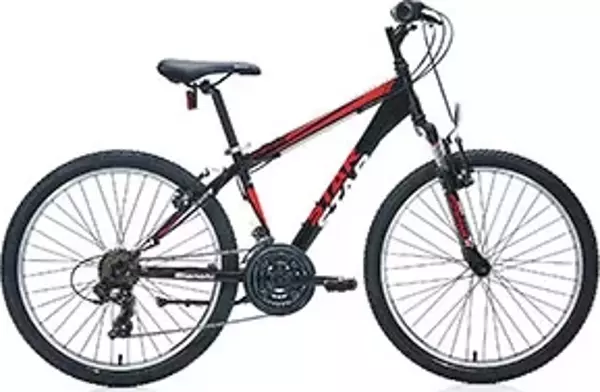 Bianchi Star V Fren 21 Vites 24 Jant Dağ Bisikleti Siyah Kırmızı - Image 1