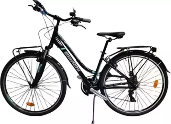 Bianchi Travel 505 V Fren 21 Vites 28 Jant Şehir Bisikleti Siyah Turkuaz 40 Kadro - Image 1