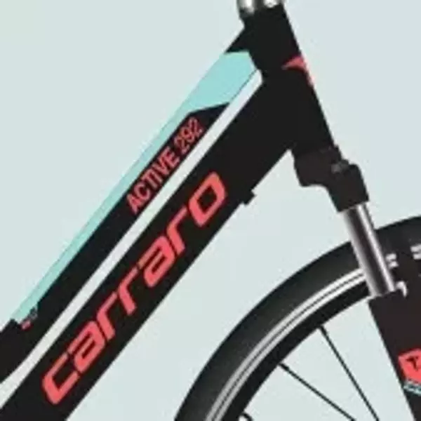 Carraro Active 292 V Fren 21 Vites 28 Jant Şehir Bisikleti Siyah Açık Turkuaz 40 Kadro - Image 1