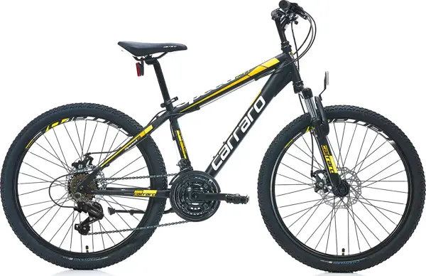 Carraro Speed 241 MD Disk Fren 21 Vites 24 Jant Dağ Bisikleti Siyah Sarı - Image 1