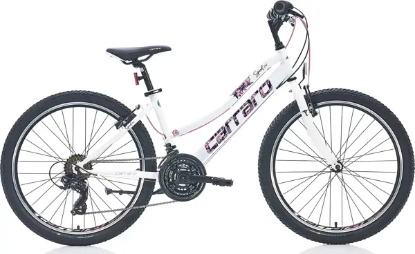 Carraro Speed 242 V Fren 21 Vites 24 Jant Dağ Bisikleti Beyaz Pembe - Image 1
