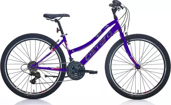 Carraro Speed 262 V Fren 21 Vites 26 Jant Dağ Bisikleti Eflatun Beyaz Mor - Image 1