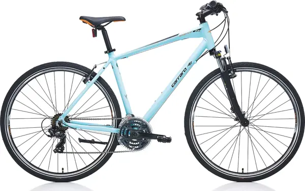 Carraro Sportive 220 V Fren 21 Vites 28 Jant Şehir Bisikleti Açık Mavi Siyah 41 Kadro - Image 1