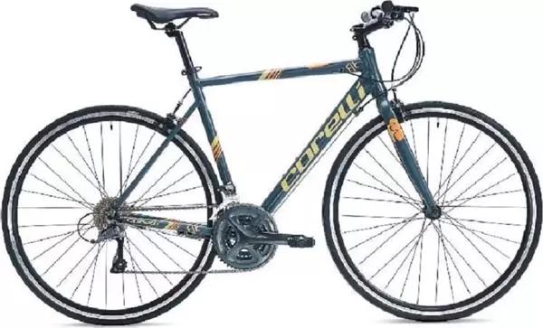 Corelli Fit Bike 1.0 V Fren 21 Vites 28 Jant Fitness Yol Bisikleti Gri Kahve Turuncu 52 Kadro - Image 1
