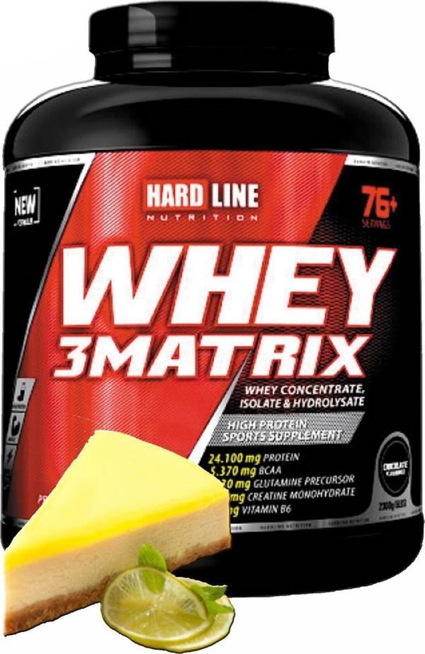 Hardline Whey 3 Matrix Limon Cheesecake 2300 Gr Protein Tozu Bcaa Aminoasit - Image 1