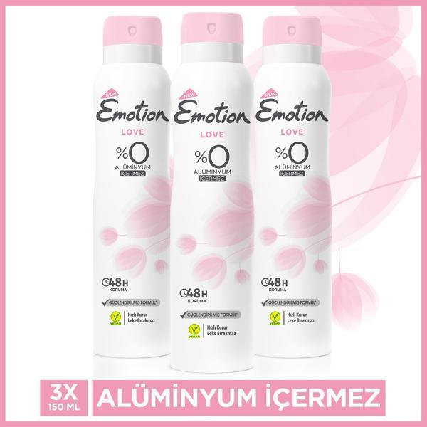 Emotion Love Kadın Deodorant 3X150Ml - Image 1