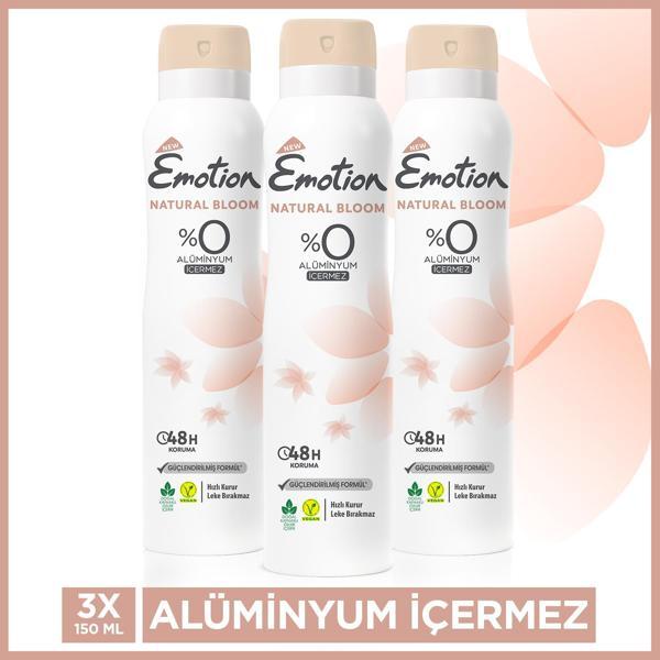 Emotion Natural Bloom Deodorant 3X150Ml - Image 1