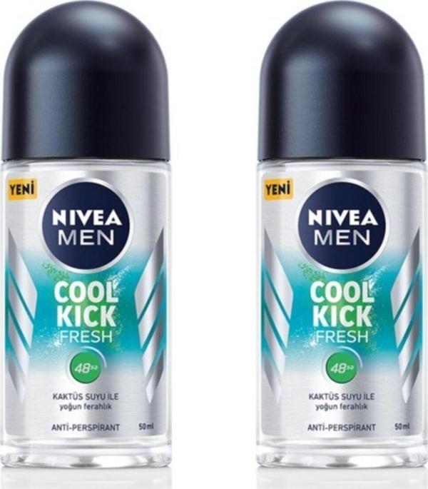 Nivea Cool Kick Fresh 50 Ml Rool On(2 Adet) - Image 1
