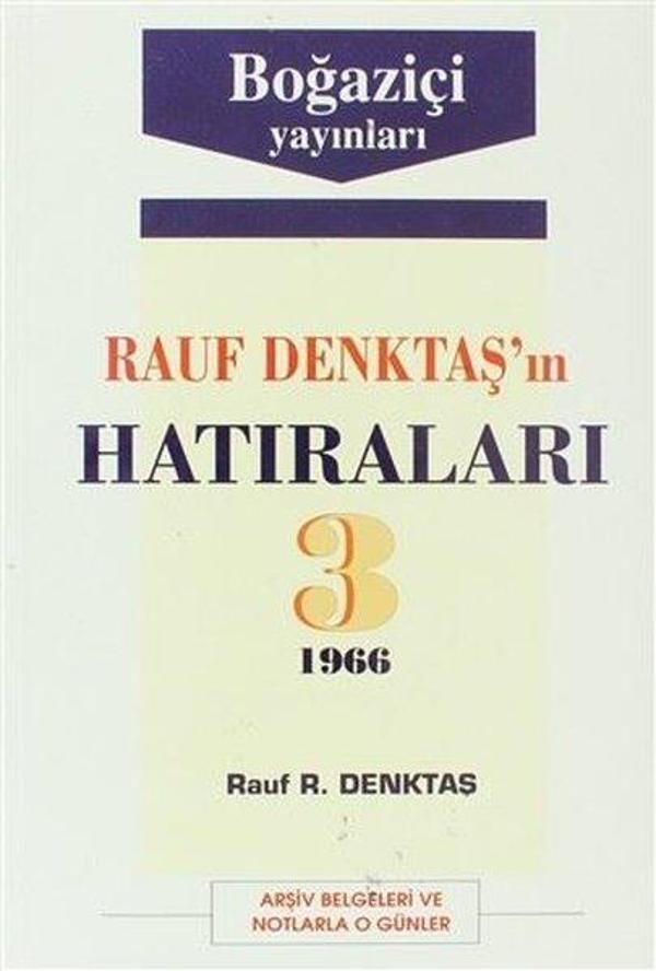Rauf Denktaş'ın Hatıraları 3. Cilt - Boğaziçi Yayınları - Image 1