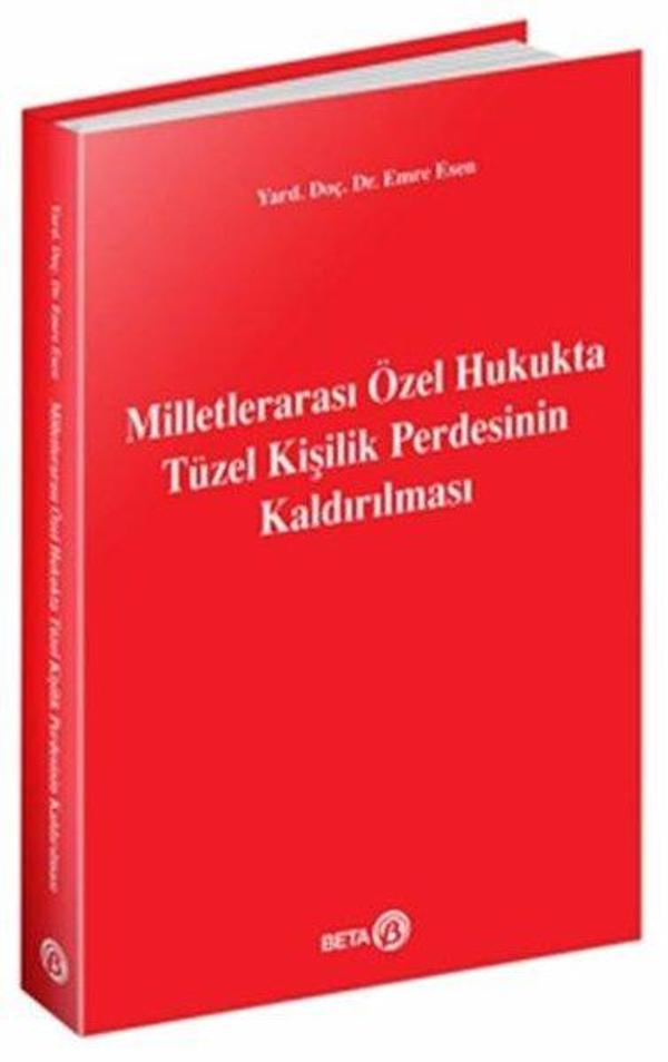 Milletlerarası Özel Hukukta Tüzel Kişilik Perdesinin Kaldırılması - Beta Yayınları - Image 1
