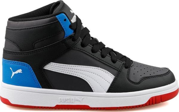 Puma 370486 Rebound Layup SL Jr Spor Ayakkabı Siyah-Mavi - Image 1